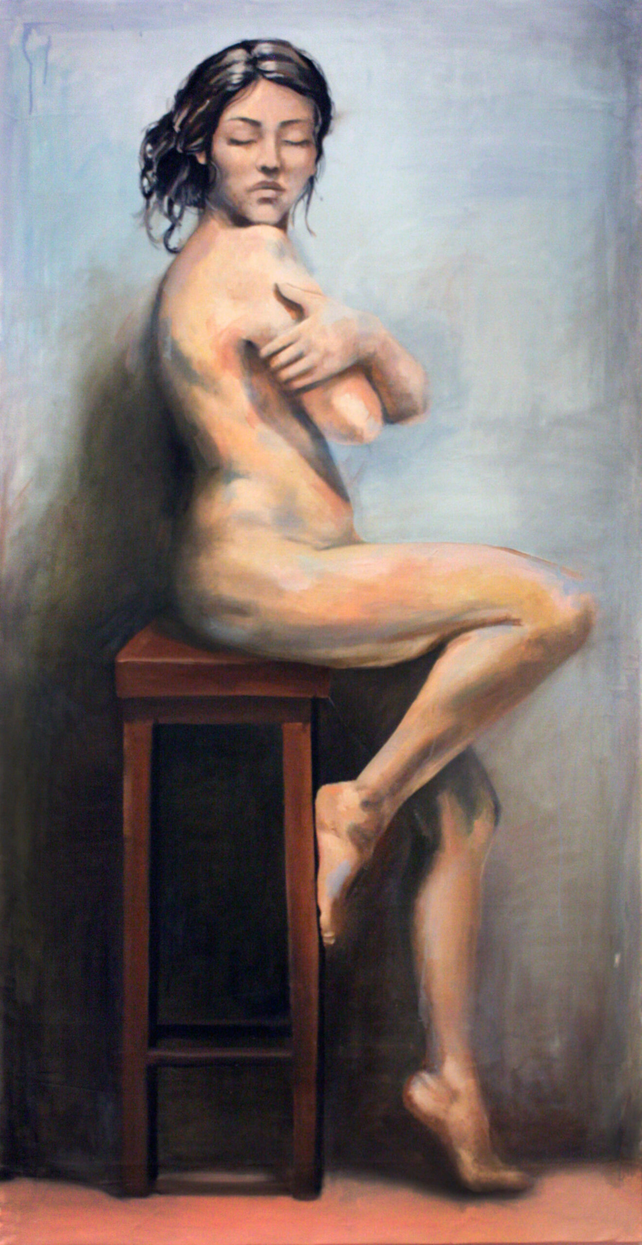 Woman in chair – Oil Painting