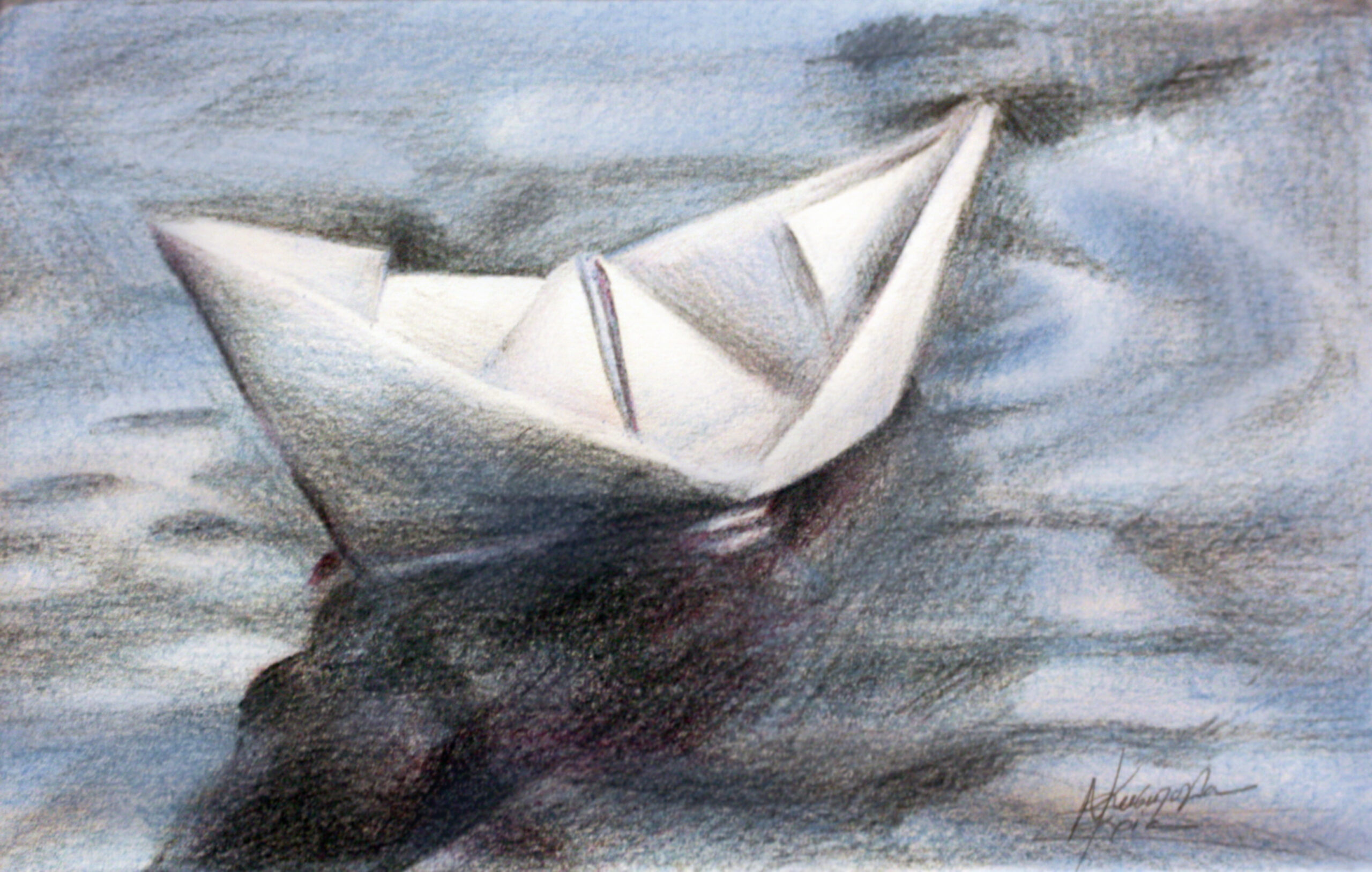 Paper boat – Pencil